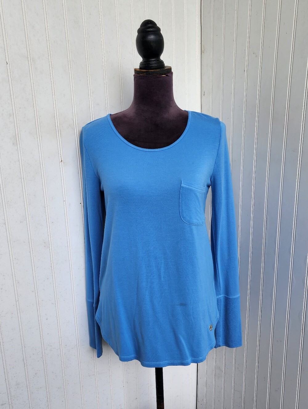 Lilly Pulitzer Women’s Luxletic Kerah Long Sleeve Tee Oxford Blue Modal XS